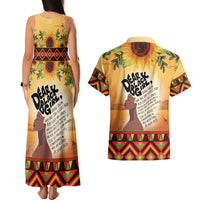 Dear Black Girl Couples Matching Tank Maxi Dress and Hawaiian Shirt African Black Women Pride
