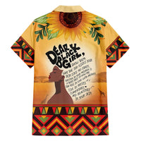 Dear Black Girl Family Matching Long Sleeve Bodycon Dress and Hawaiian Shirt African Black Women Pride