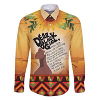 Dear Black Girl Family Matching Long Sleeve Bodycon Dress and Hawaiian Shirt African Black Women Pride