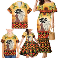 Dear Black Girl Family Matching Mermaid Dress and Hawaiian Shirt African Black Women Pride