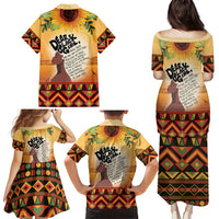 Dear Black Girl Family Matching Puletasi and Hawaiian Shirt African Black Women Pride