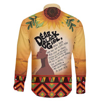 Dear Black Girl Family Matching Short Sleeve Bodycon Dress and Hawaiian Shirt African Black Women Pride