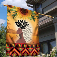 Dear Black Girl Garden Flag African Black Women Pride