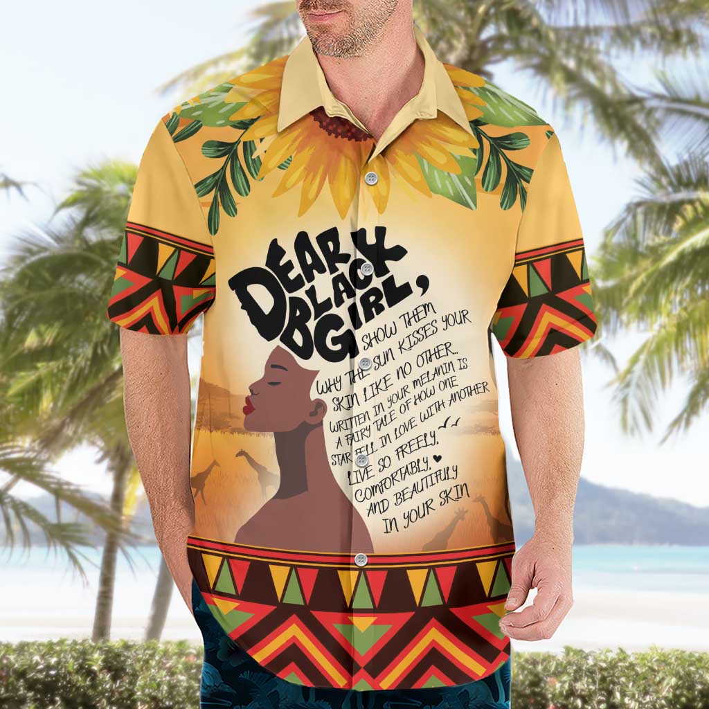 Dear Black Girl Hawaiian Shirt African Black Women Pride
