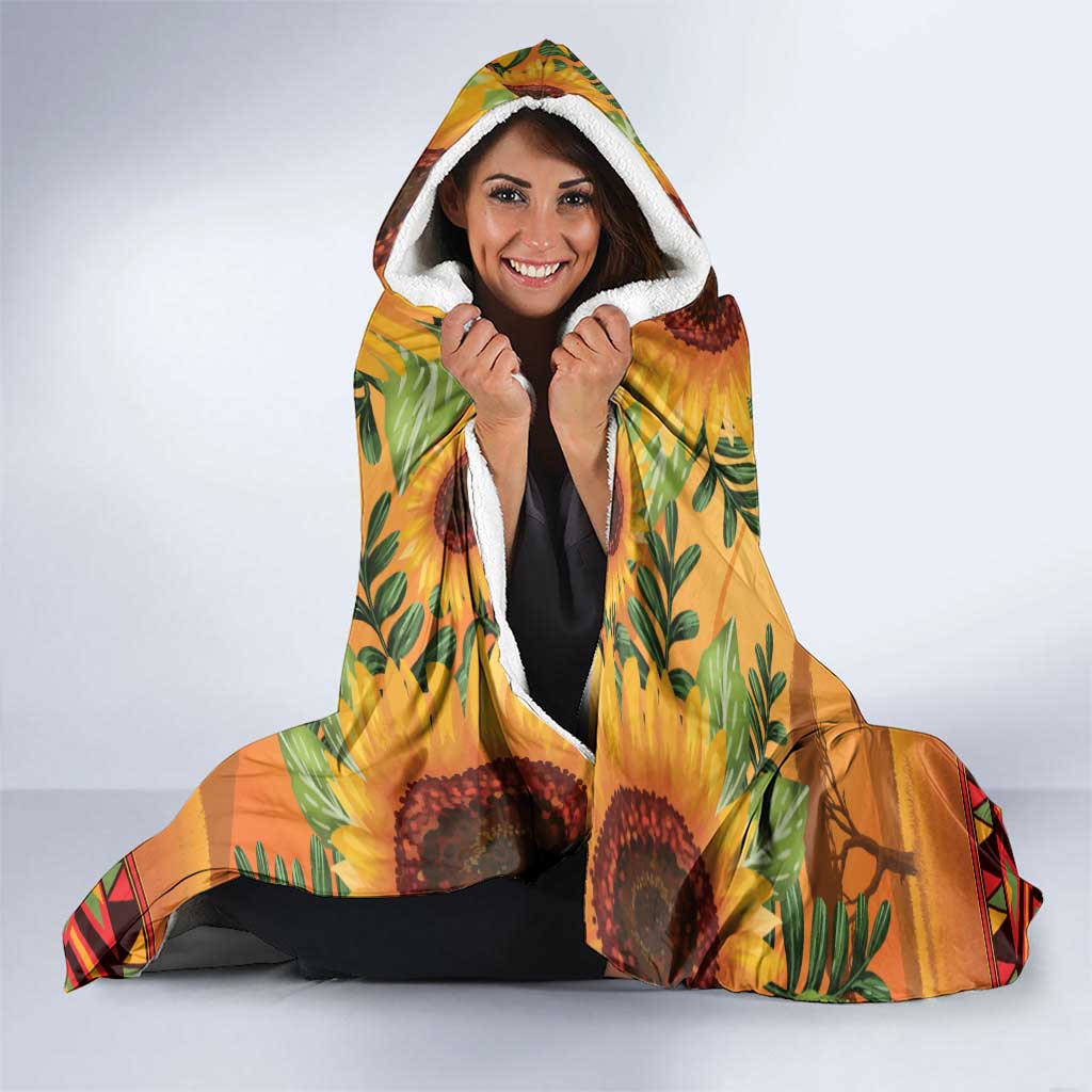 Dear Black Girl Hooded Blanket African Black Women Pride