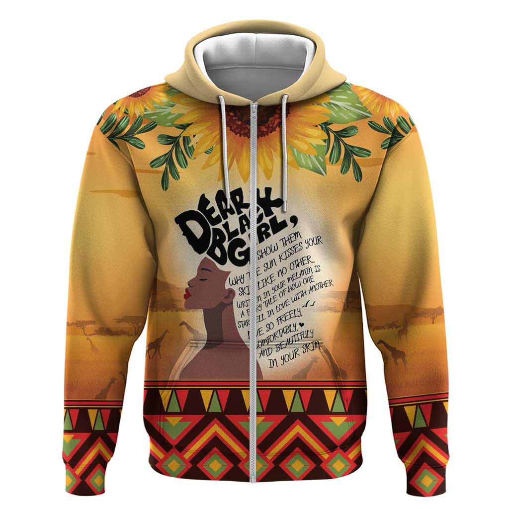 Dear Black Girl Hoodie African Black Women Pride