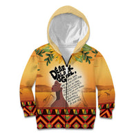 Dear Black Girl Kid Hoodie African Black Women Pride
