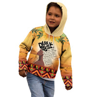 Dear Black Girl Kid Hoodie African Black Women Pride