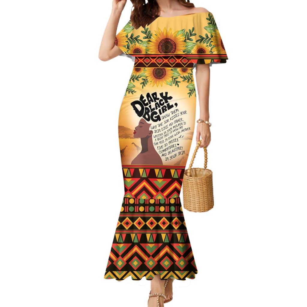 Dear Black Girl Mermaid Dress African Black Women Pride