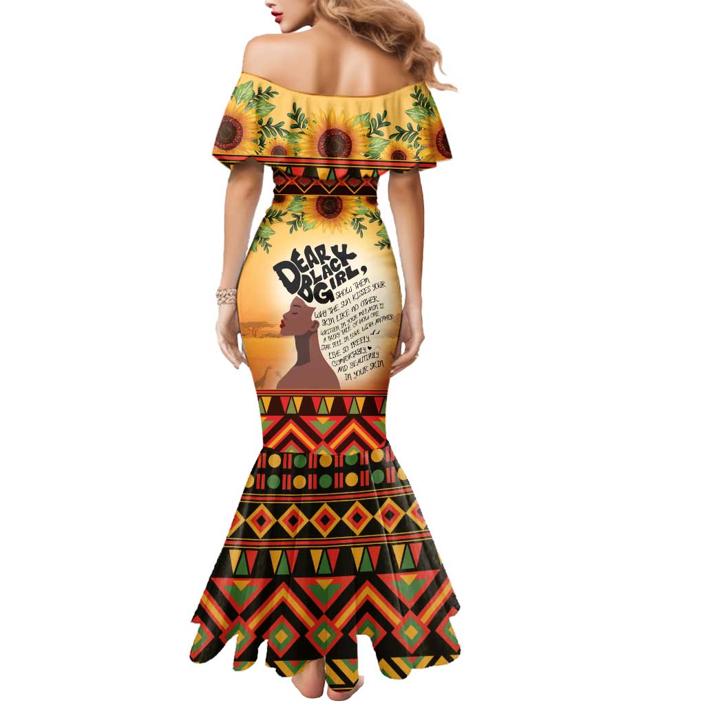 Dear Black Girl Mermaid Dress African Black Women Pride