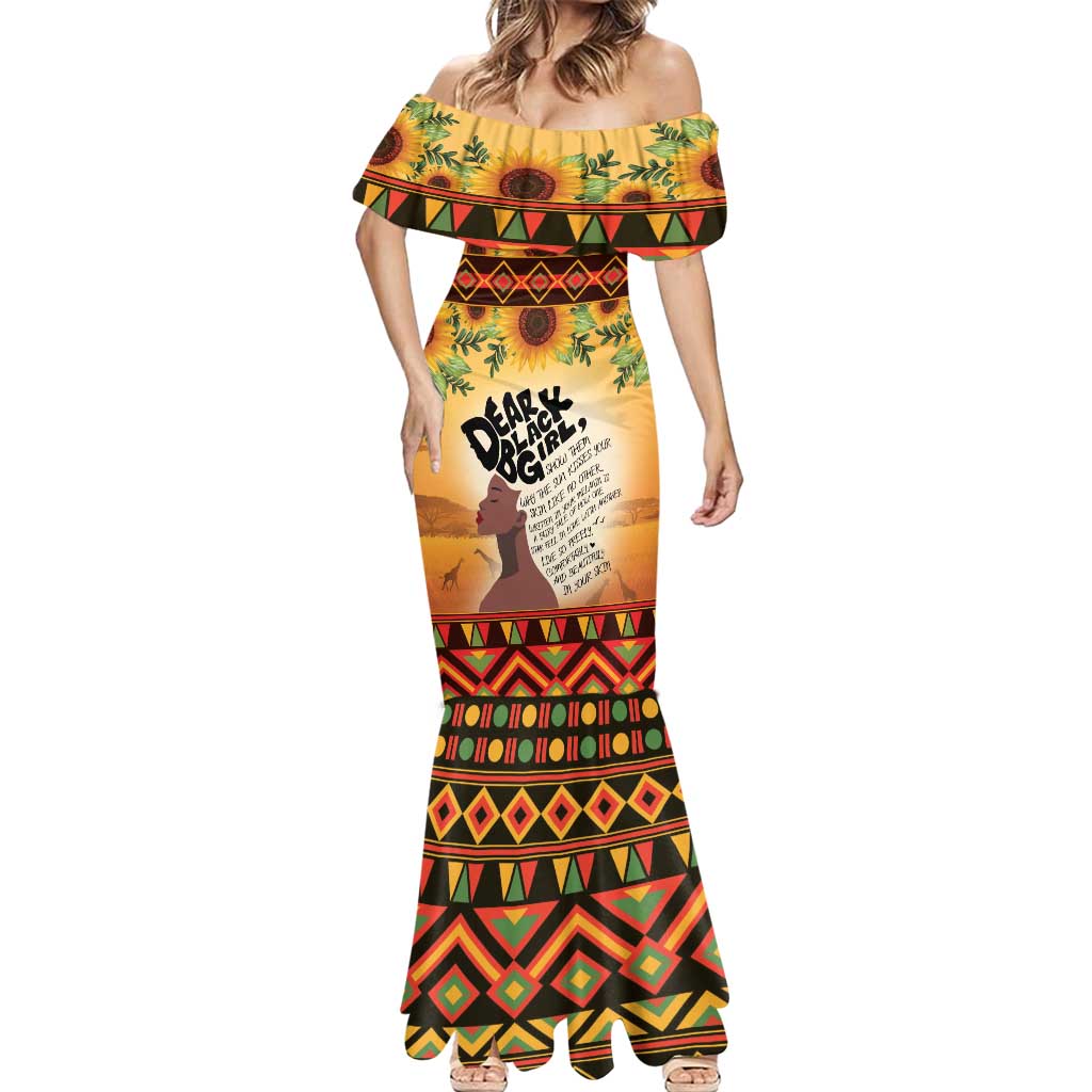 Dear Black Girl Mermaid Dress African Black Women Pride