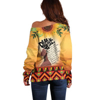 Dear Black Girl Off Shoulder Sweater African Black Women Pride