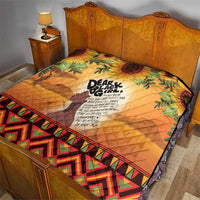 Dear Black Girl Quilt African Black Women Pride