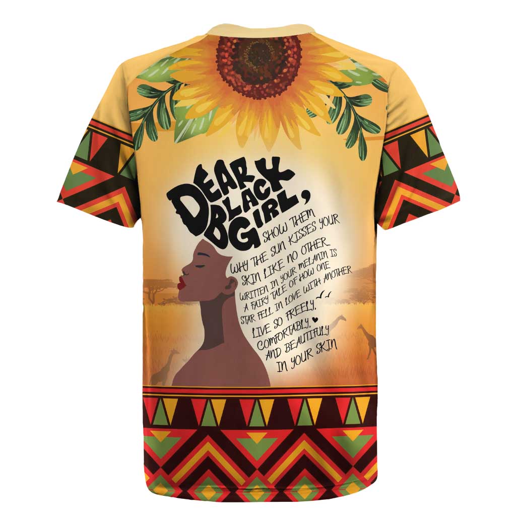 Dear Black Girl Rugby Jersey African Black Women Pride