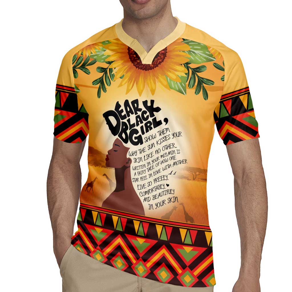 Dear Black Girl Rugby Jersey African Black Women Pride