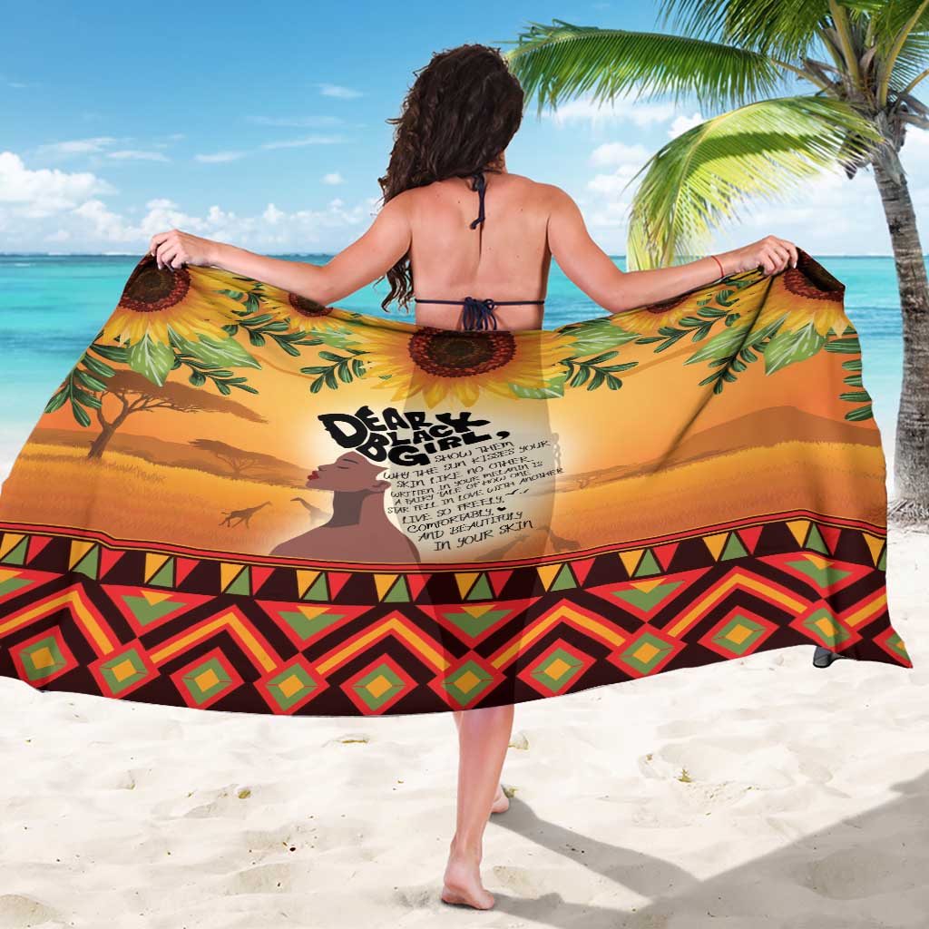 Dear Black Girl Sarong African Black Women Pride
