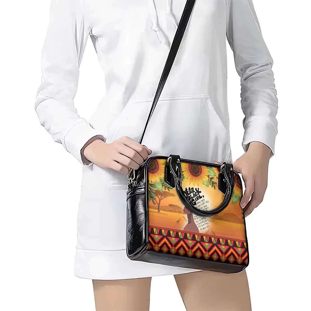 Dear Black Girl Shoulder Handbag African Black Women Pride
