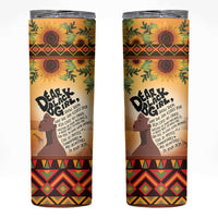 Dear Black Girl Skinny Tumbler African Black Women Pride