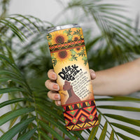 Dear Black Girl Skinny Tumbler African Black Women Pride