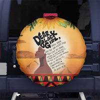 Dear Black Girl Spare Tire Cover African Black Women Pride