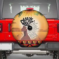 Dear Black Girl Spare Tire Cover African Black Women Pride