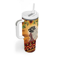 Dear Black Girl Tumbler With Handle African Black Women Pride