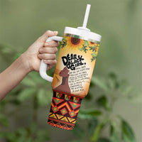 Dear Black Girl Tumbler With Handle African Black Women Pride