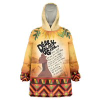 Dear Black Girl Wearable Blanket Hoodie African Black Women Pride
