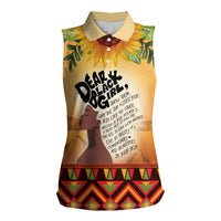 Dear Black Girl Women Sleeveless Polo Shirt African Black Women Pride
