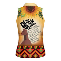 Dear Black Girl Women Sleeveless Polo Shirt African Black Women Pride