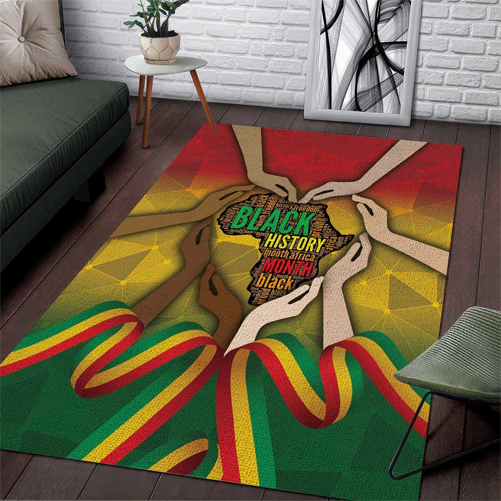 Black History Month Area Rug Africa I Am Black