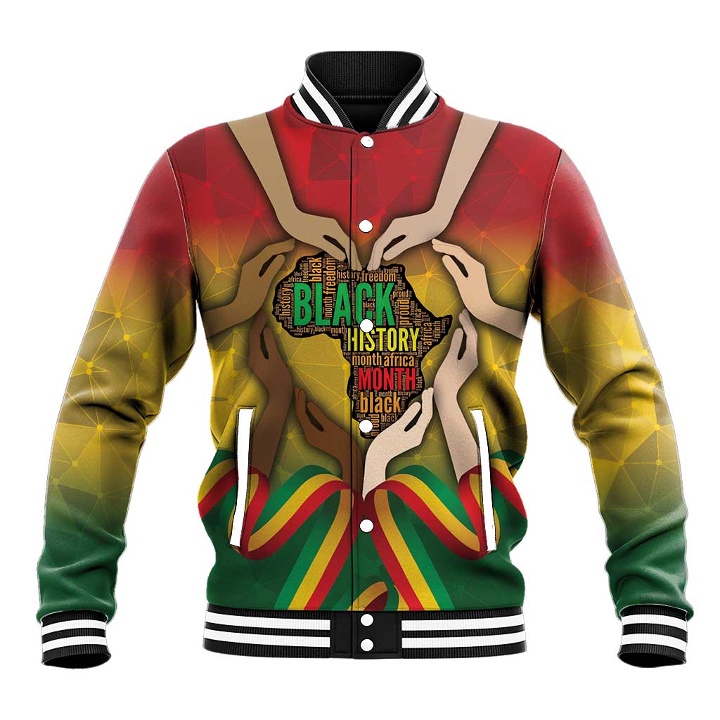 Black History Month Baseball Jacket Africa I Am Black