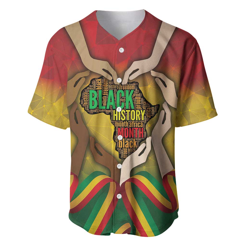 Black History Month Baseball Jersey Africa I Am Black