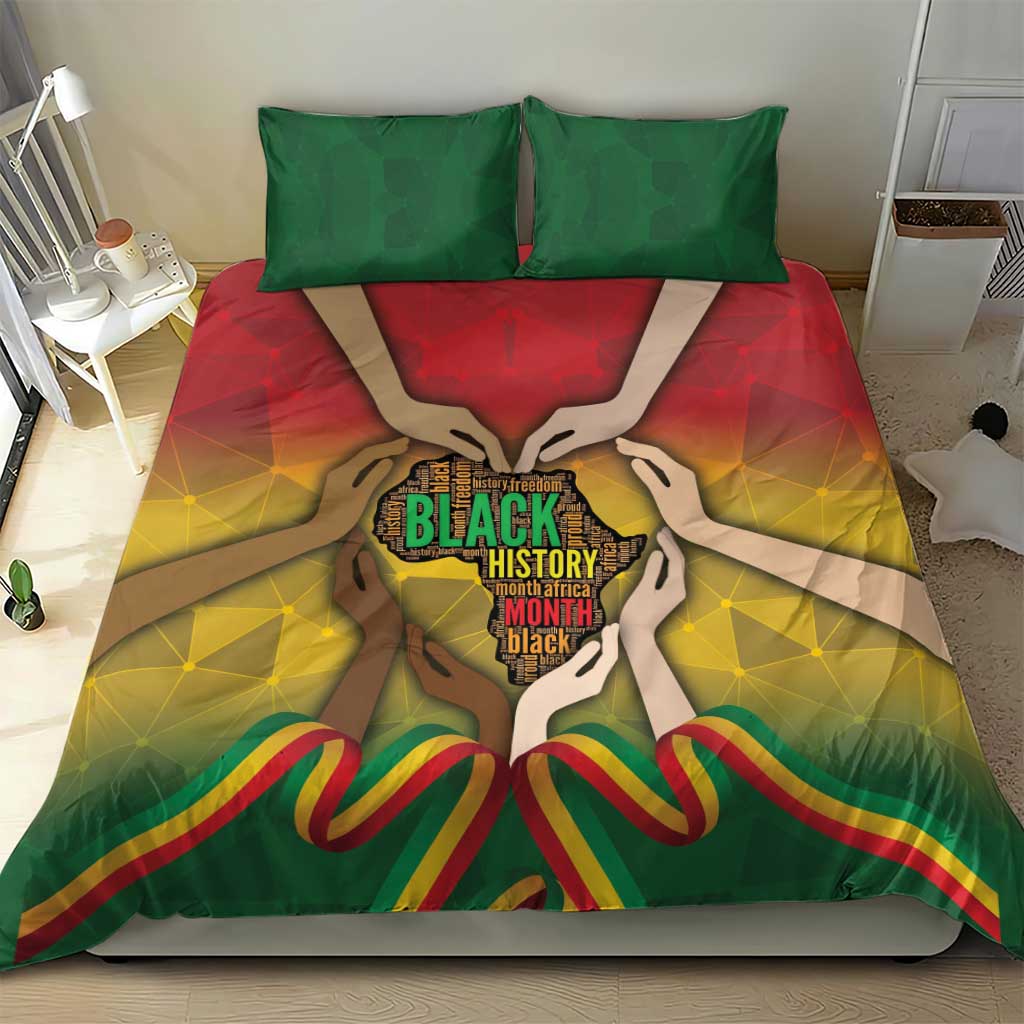 Black History Month Bedding Set Africa I Am Black