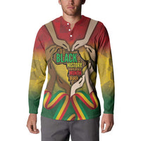 Black History Month Button Sweatshirt Africa I Am Black