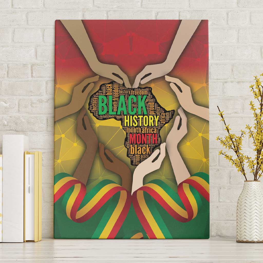 Black History Month Canvas Wall Art Africa I Am Black