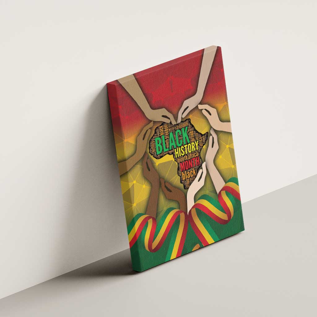 Black History Month Canvas Wall Art Africa I Am Black