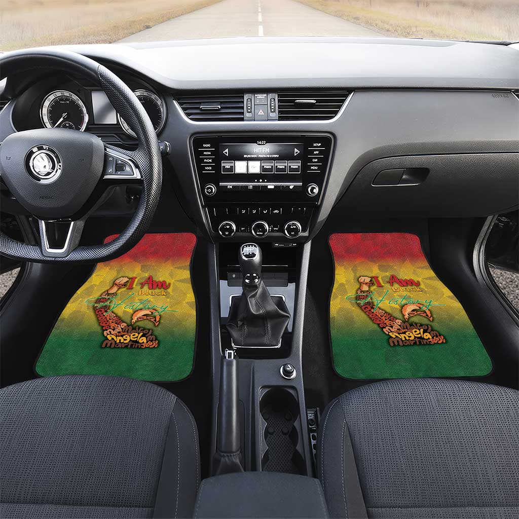 Black History Month Car Mats Africa I Am Black