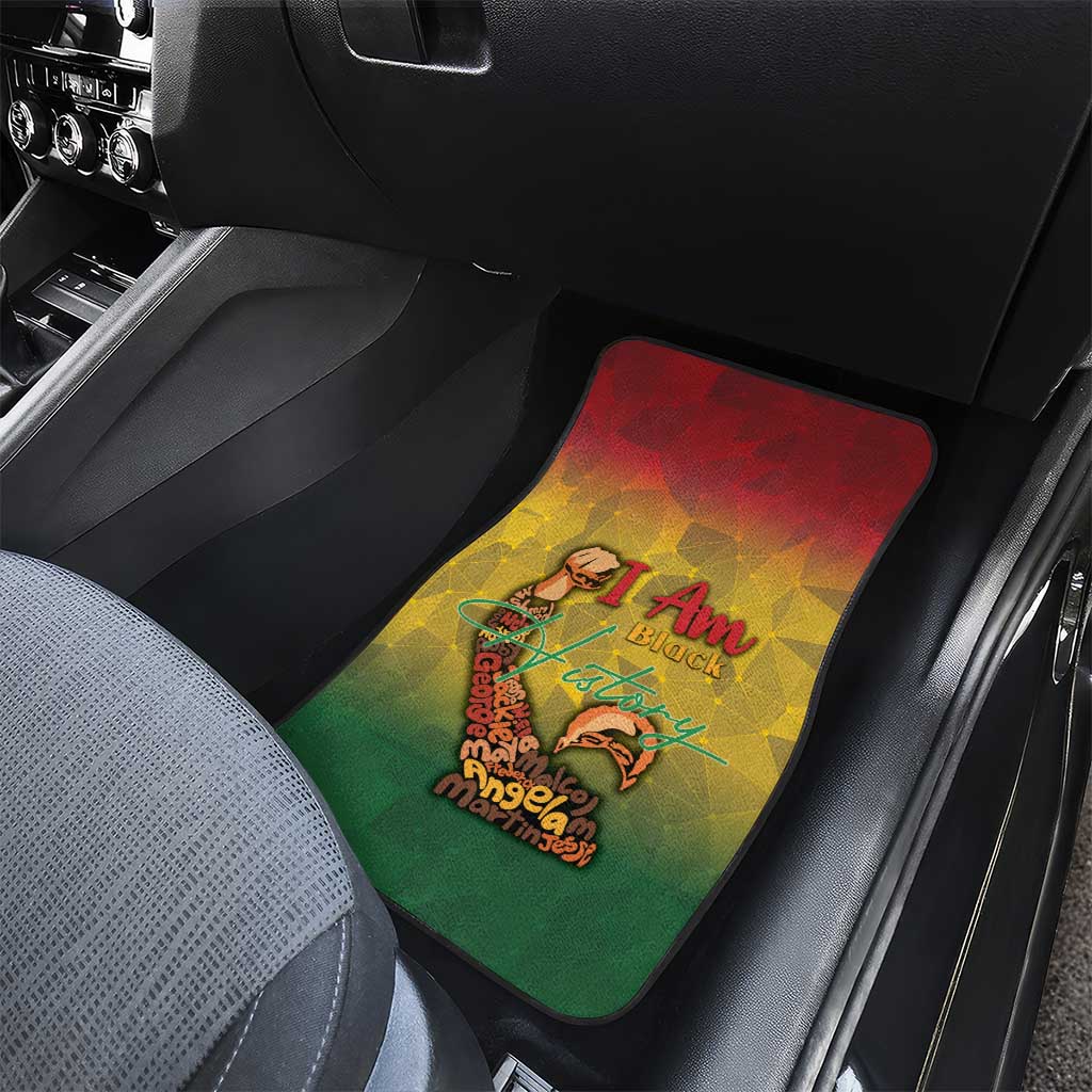 Black History Month Car Mats Africa I Am Black