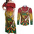 Black History Month Couples Matching Off Shoulder Maxi Dress and Long Sleeve Button Shirt Africa I Am Black