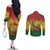 Black History Month Couples Matching Off The Shoulder Long Sleeve Dress and Long Sleeve Button Shirt Africa I Am Black