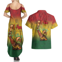 Black History Month Couples Matching Summer Maxi Dress and Hawaiian Shirt Africa I Am Black