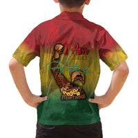 Black History Month Family Matching Off The Shoulder Long Sleeve Dress and Hawaiian Shirt Africa I Am Black