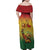 Black History Month Family Matching Off Shoulder Maxi Dress and Hawaiian Shirt Africa I Am Black