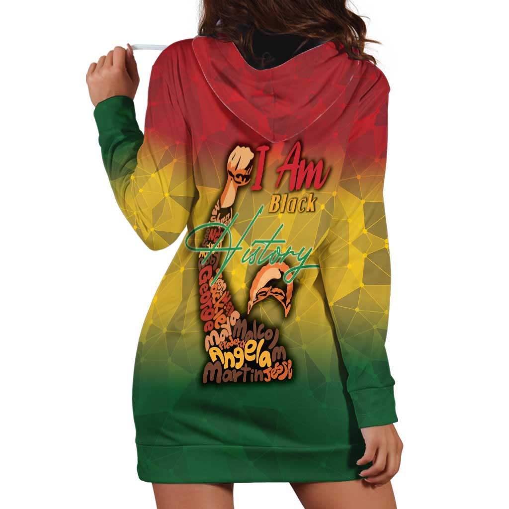 Black History Month Hoodie Dress Africa I Am Black