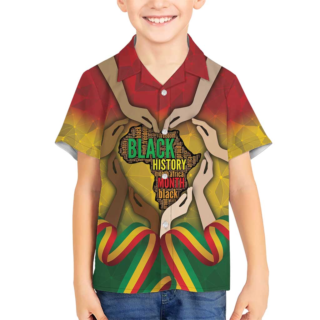 Black History Month Kid Hawaiian Shirt Africa I Am Black