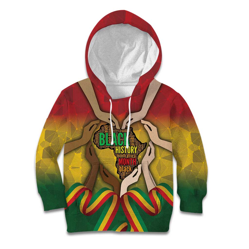 Black History Month Kid Hoodie Africa I Am Black