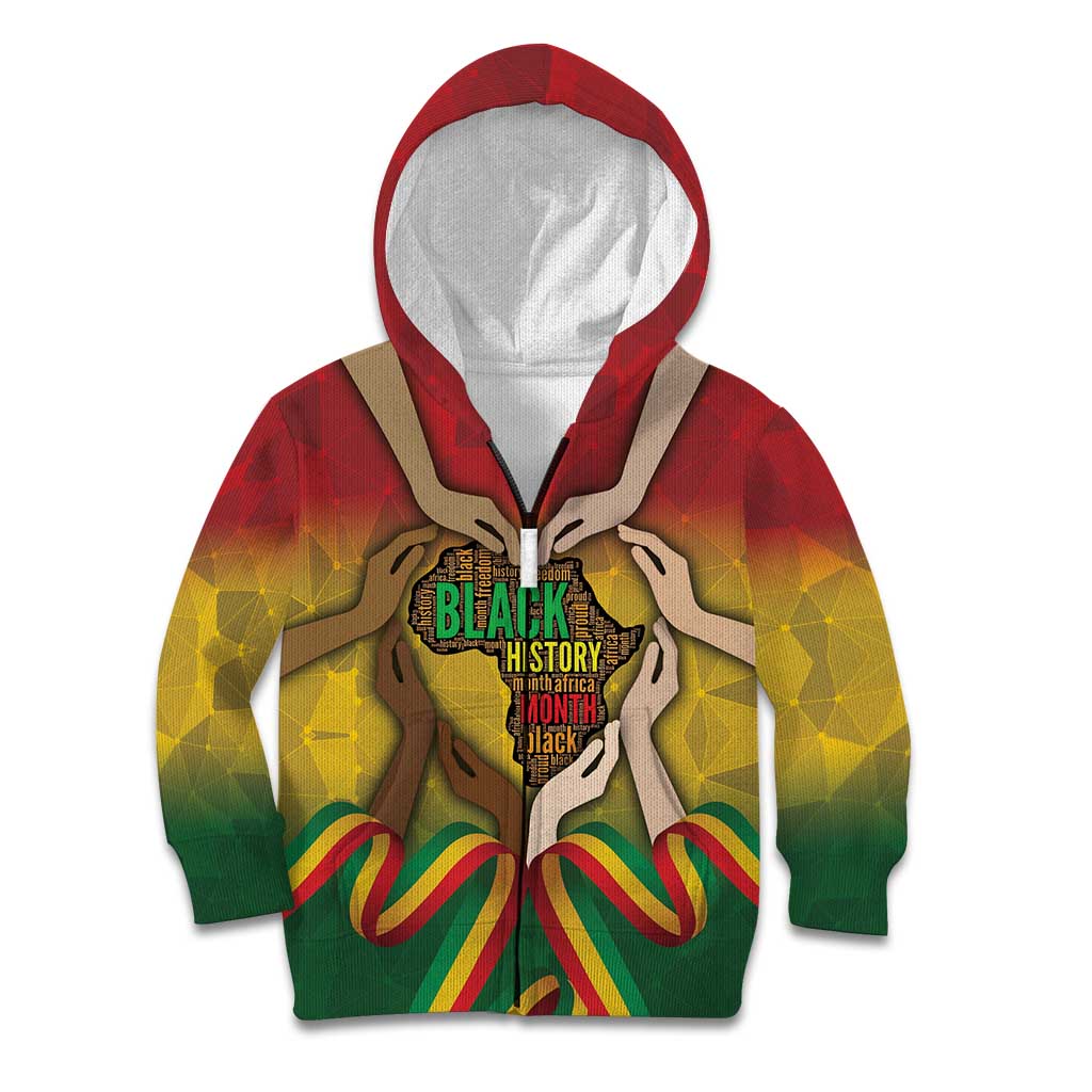 Black History Month Kid Hoodie Africa I Am Black