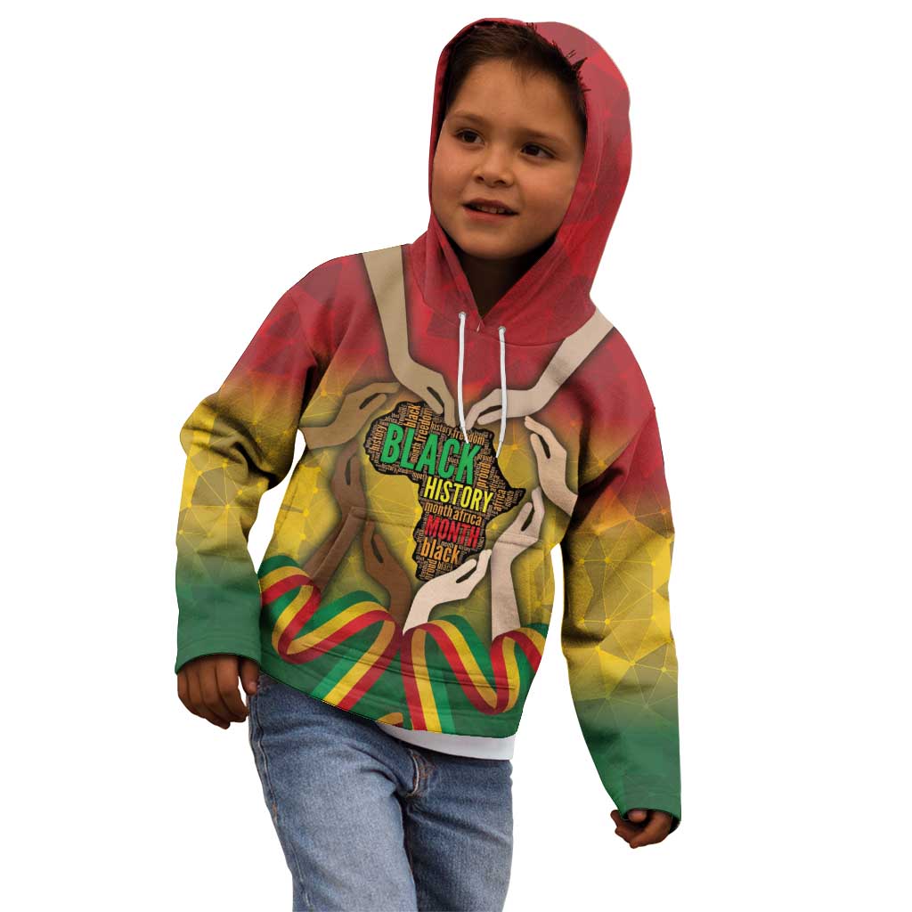 Black History Month Kid Hoodie Africa I Am Black