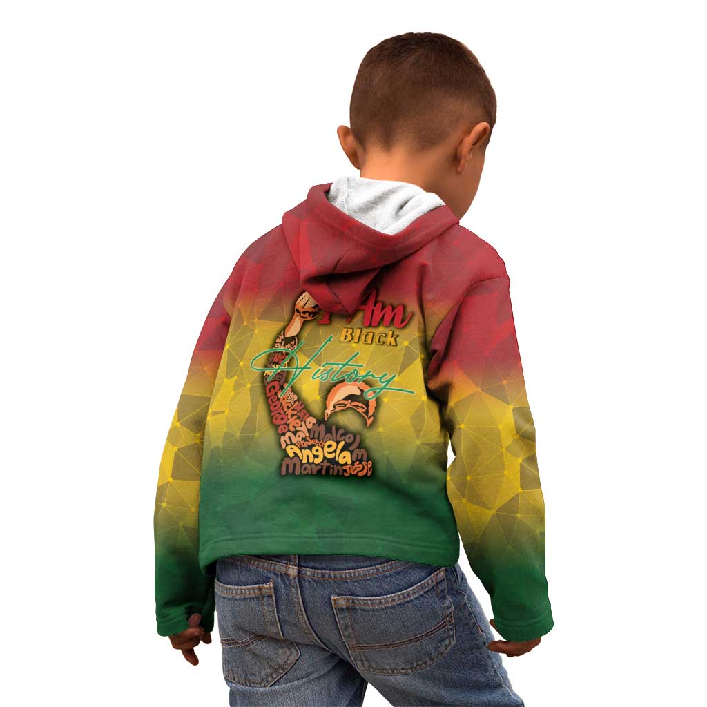 Black History Month Kid Hoodie Africa I Am Black